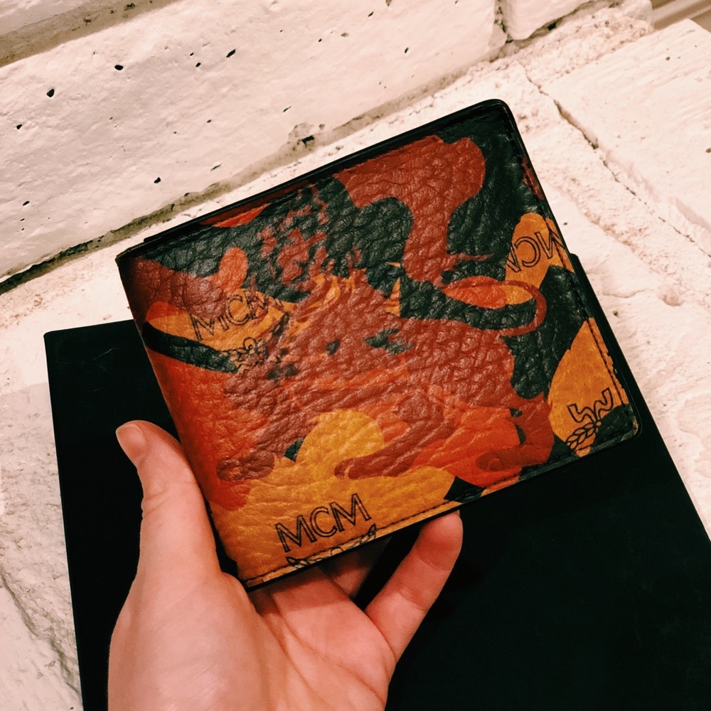 MCM men’s camo wallet